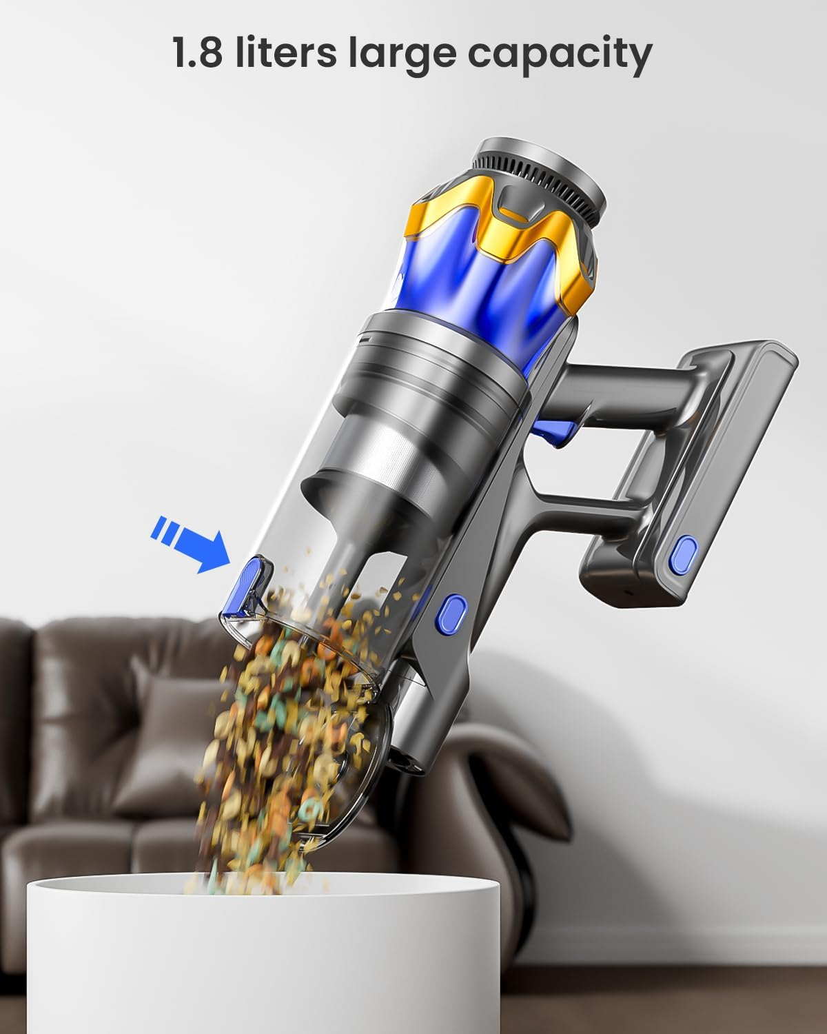 Cordless Vacuum Cleaner – Powerful 55KPa Suction Stick Vacuum for Pet Hair, Hardwood Floors & Deep Home Cleaning