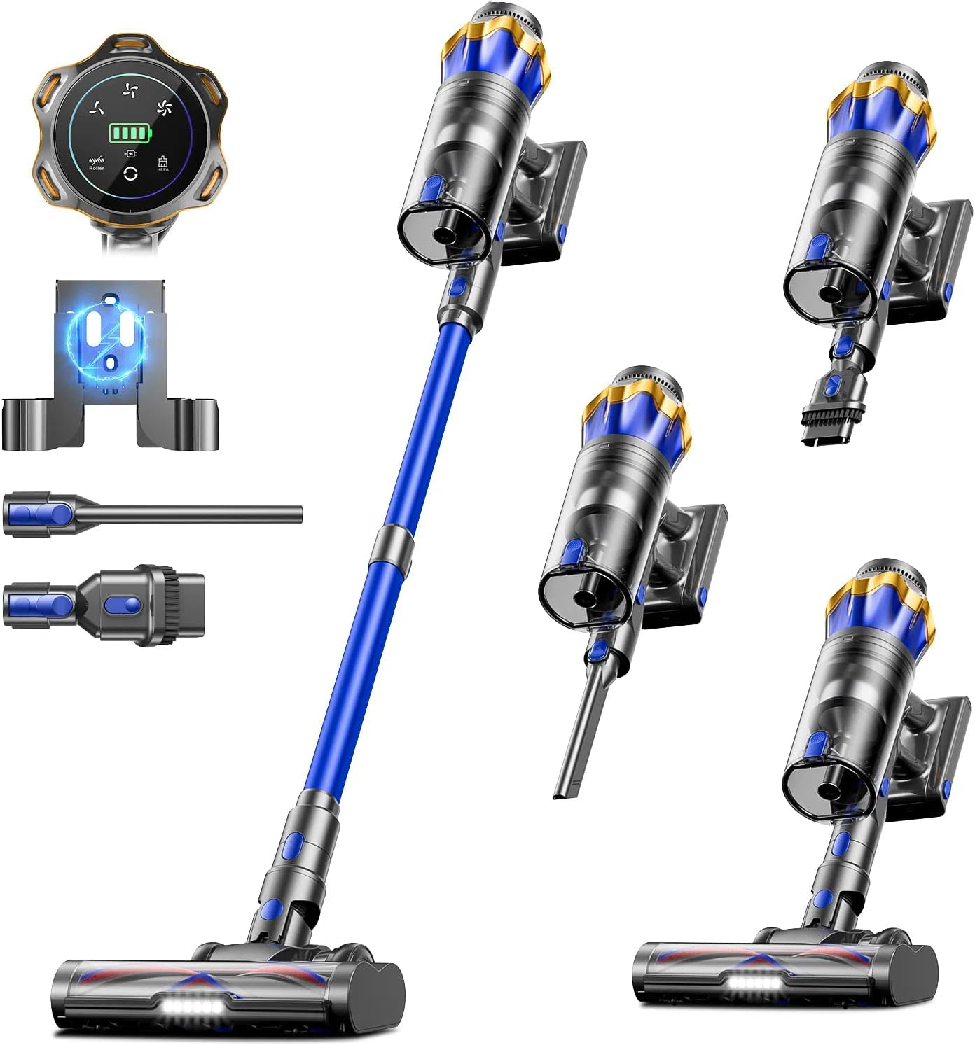 Cordless Vacuum Cleaner – Powerful 55KPa Suction Stick Vacuum for Pet Hair, Hardwood Floors & Deep Home Cleaning