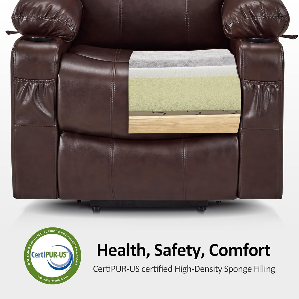 Power Lift Recliner Chair with Heat, Massage & USB Charging