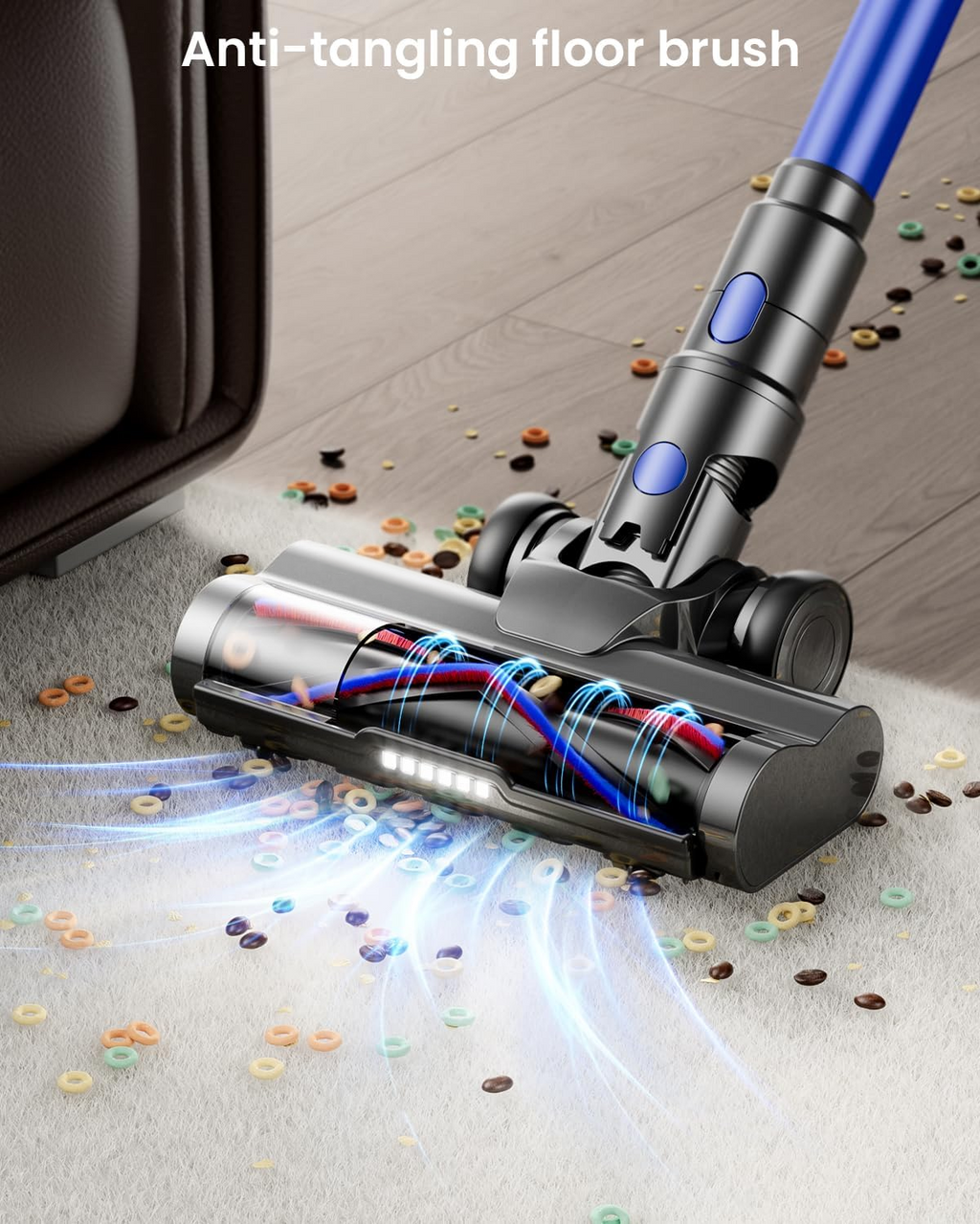 Cordless Vacuum Cleaner – Powerful 55KPa Suction Stick Vacuum for Pet Hair, Hardwood Floors & Deep Home Cleaning