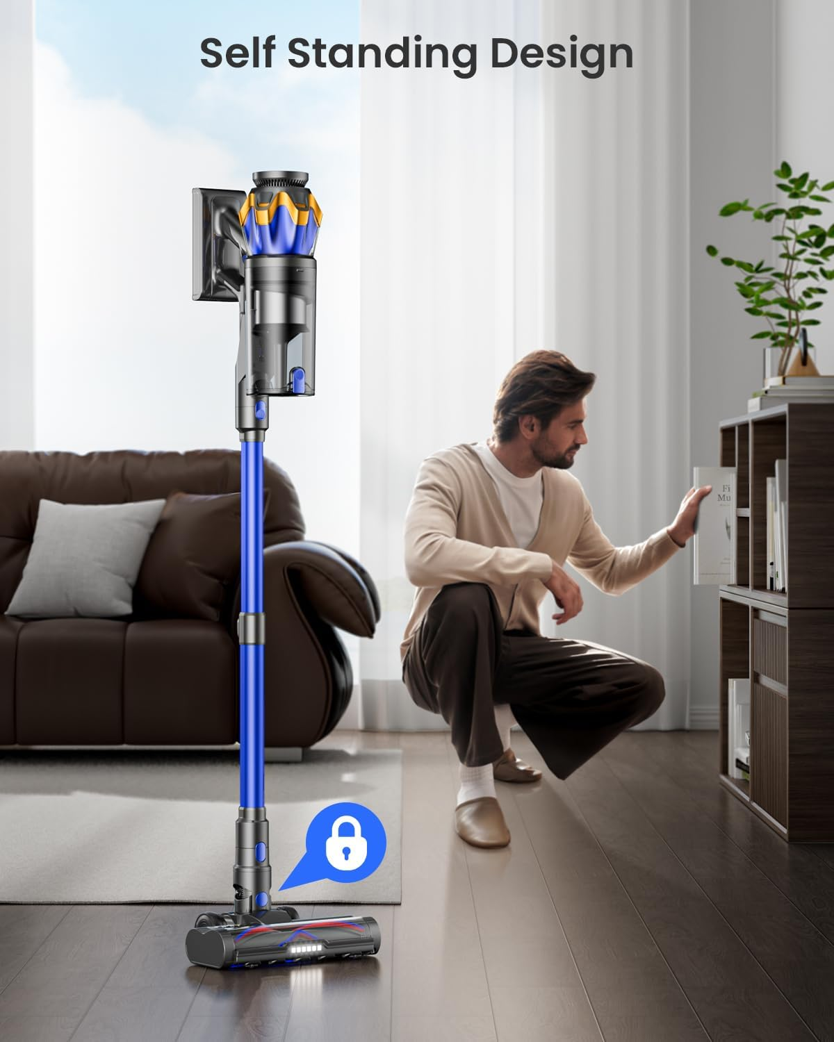Cordless Vacuum Cleaner – Powerful 55KPa Suction Stick Vacuum for Pet Hair, Hardwood Floors & Deep Home Cleaning