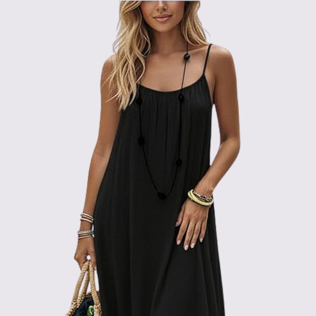 Women's Solid Color Cami Lounge Dress