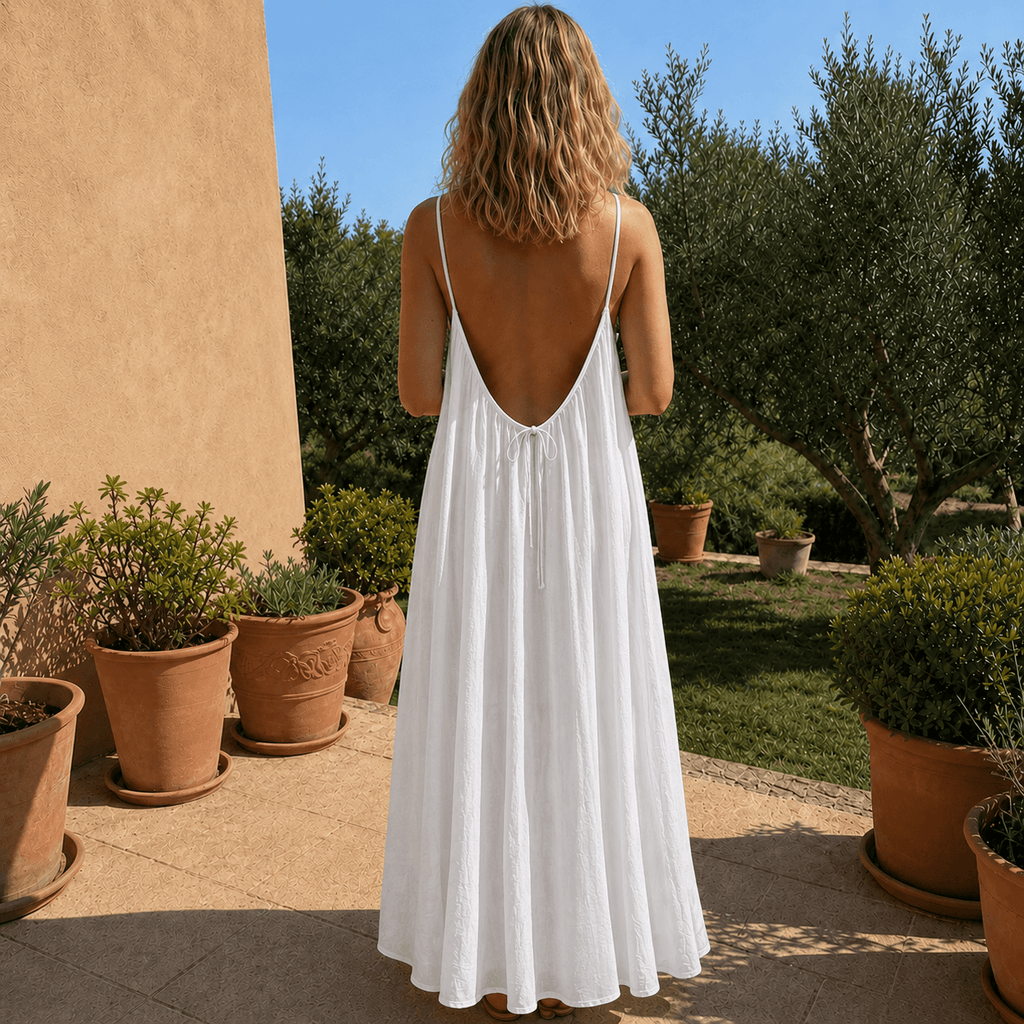 Women's Solid Color Cami Lounge Dress