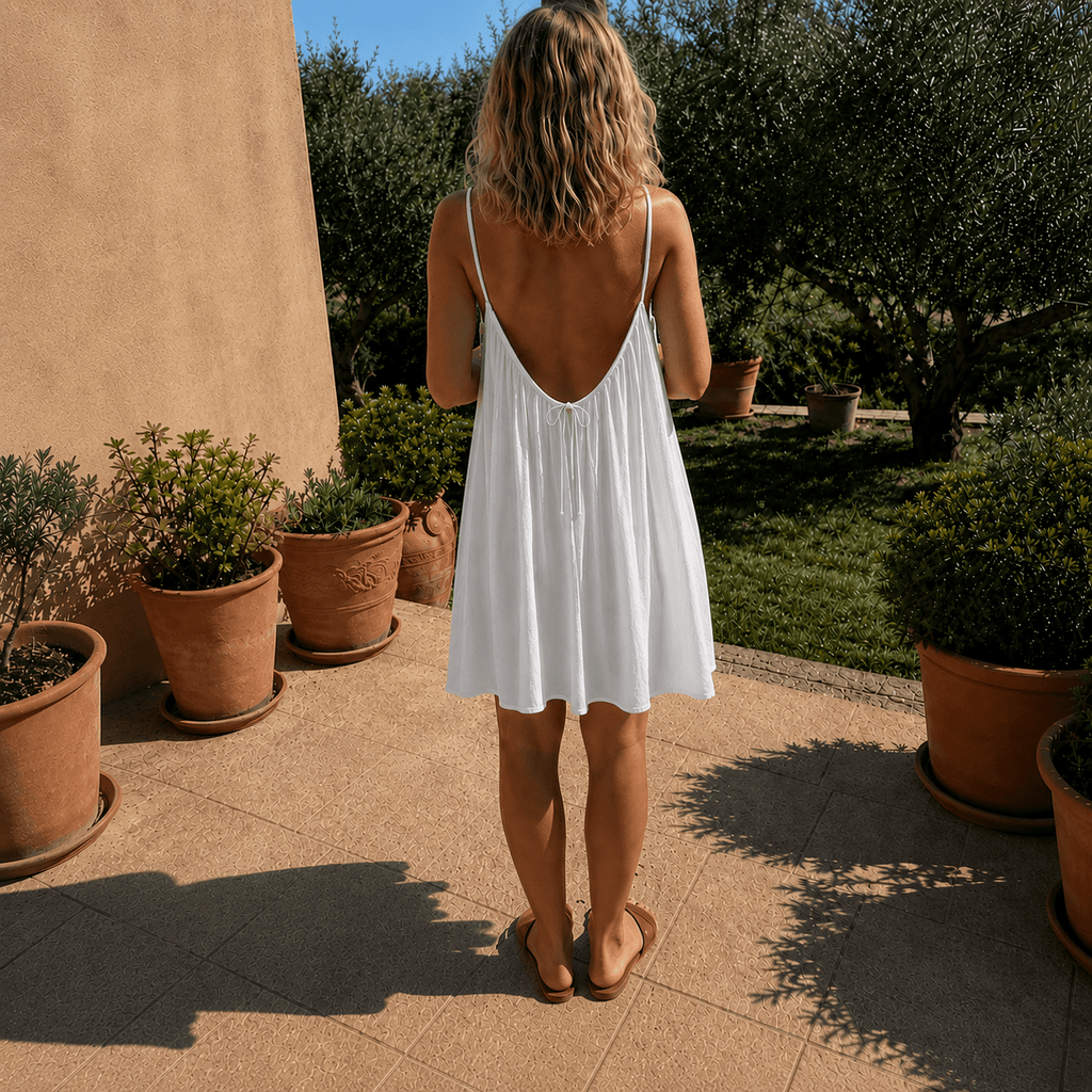 Women's Solid Color Cami Lounge Dress